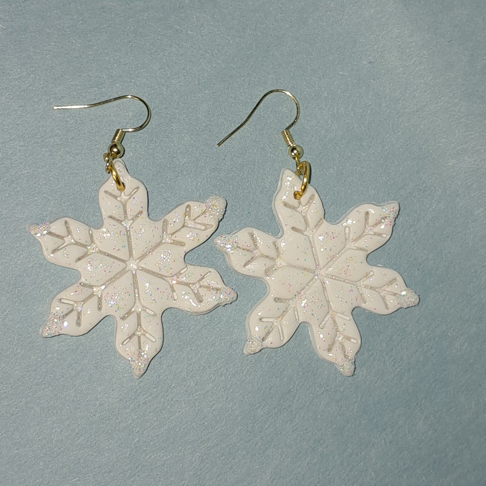 Sparkling Snowflake Earrings